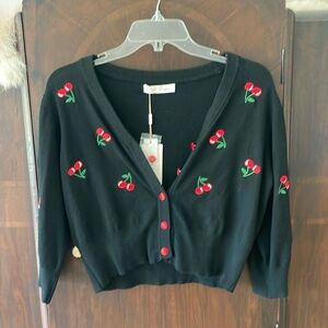 Belle Poque vintage style rockabilly cherry sweater